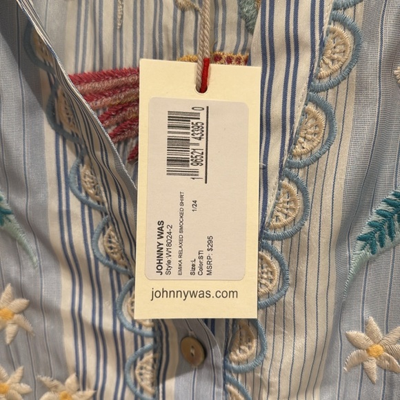 Johnny Was Silk Blouse - Picture 4 of 6